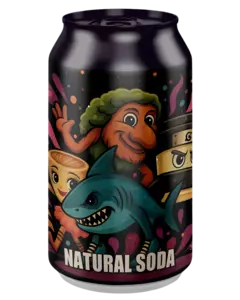 Carbonated soft drink BRAINROT with rhubarb flavor, 0.33 L