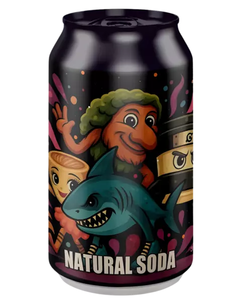Carbonated soft drink BRAINROT with rhubarb flavor, 0.33 L