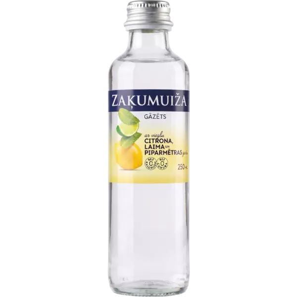 Carbonated drink with lime, lemon and mint flavour, 0.25 L